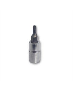 VIMPFS4TR8 image(0) - VIM Tools TR8 Tamper Proof Torx Bit, Satin 1/4 Sqaure Drive holder