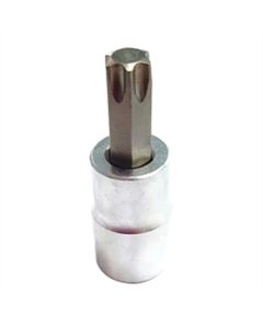 VIMPFS6T40 image(0) - VIM Tools T40 Torx Bit, Satin Chrome 3/8 Square Drive Bit Holder