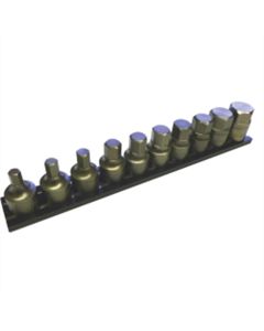 VIMIMPACT-VM6 image(0) - VIM TOOLS VIM Tools 10-Piece Half Cut Impact Metric Hex Set 3/8 in. Square Drive