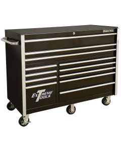 EXTRX552512RCBK image(0) - Extreme Tools 55" 12-Drawer Roller Cabinet, Black