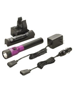 STL75978 image(0) - Streamlight Stinger DS LED Bright Rechargeable Flashlight with Dual Switches - Purple